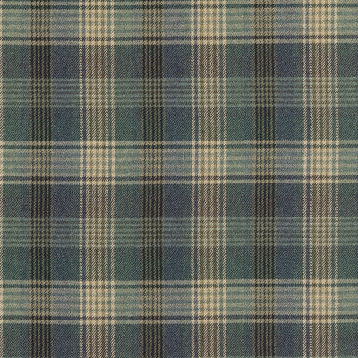 MULBERRY FD803.H101.0 BRAEMAR BLUE Fabric - Eade's Wallpaper