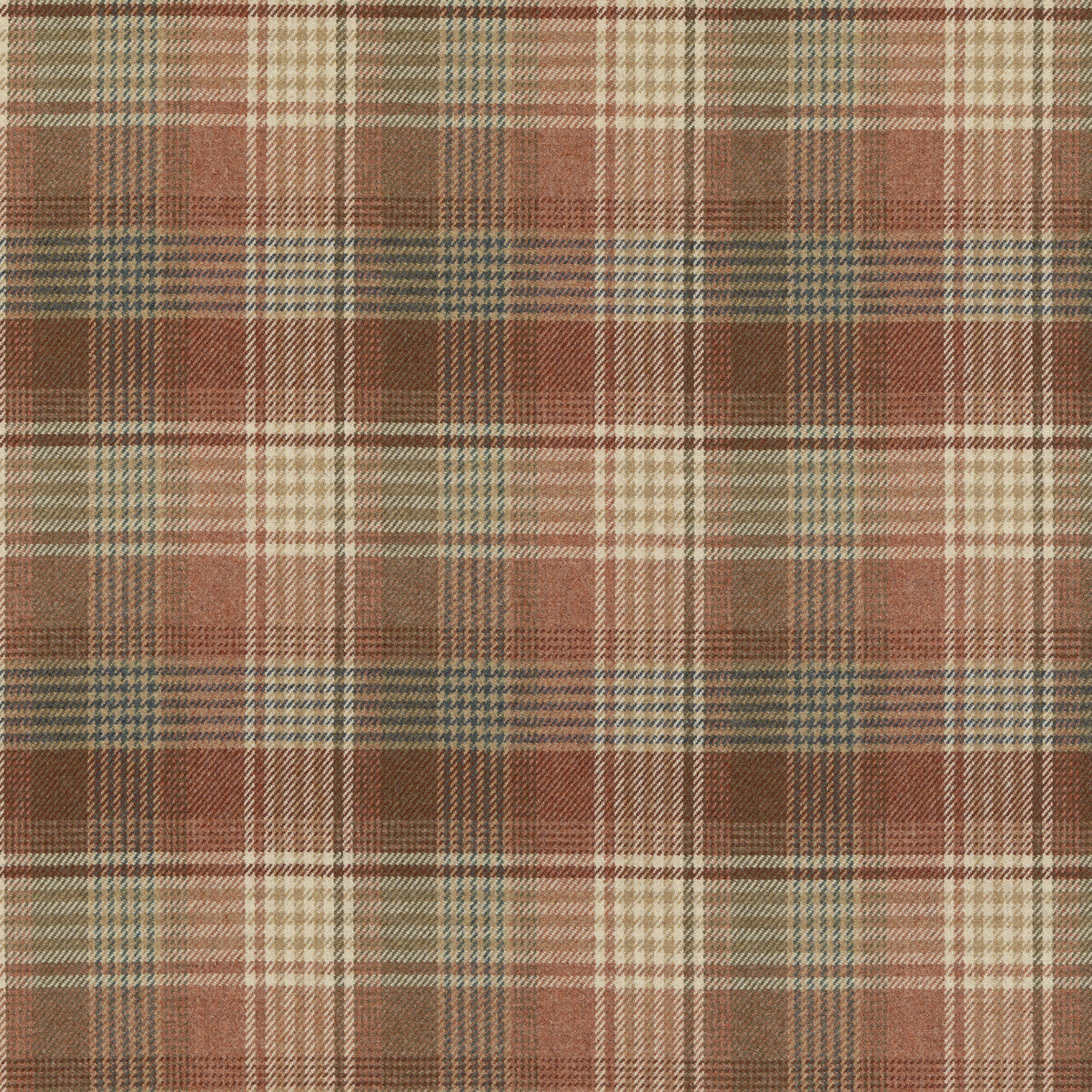 MULBERRY FD803.V55.0 BRAEMAR RUSSET Fabric - Eade's Wallpaper