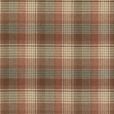 MULBERRY FD803.V55.0 BRAEMAR RUSSET Fabric - Eade's Wallpaper