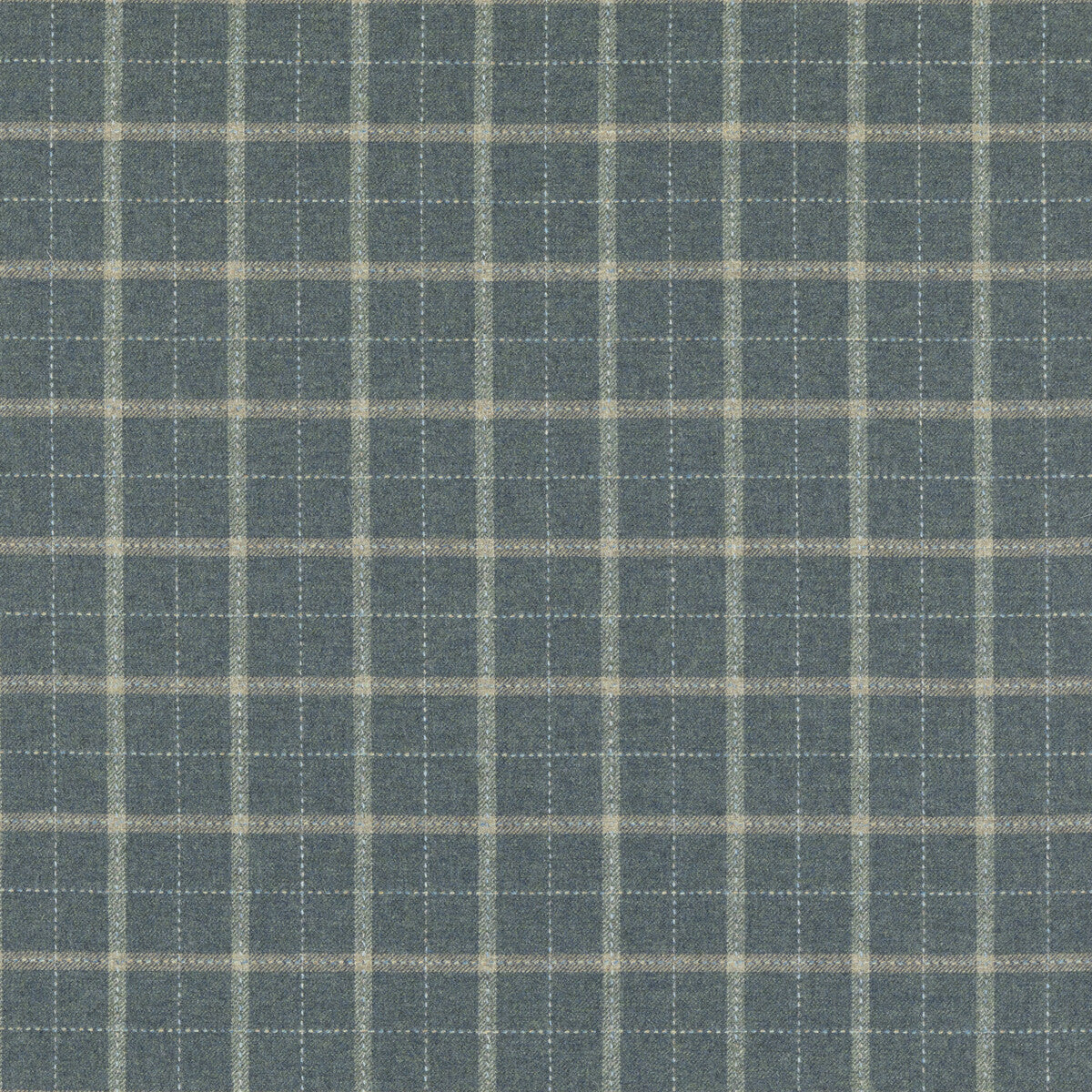 MULBERRY FD806.H101.0 BOWMONT BLUE Fabric - Eade's Wallpaper