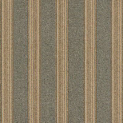 MULBERRY FD808.R11.0 MORAY STRIPE TEAL Fabric - Eade's Wallpaper