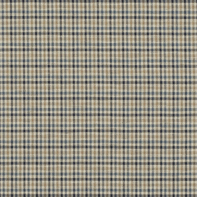 MULBERRY FD810.H10.0 BABINGTON CHECK INDIGO Fabric - Eade's Wallpaper