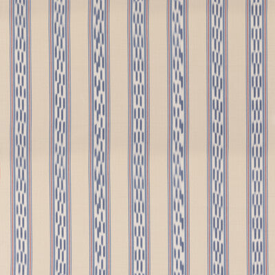MULBERRY FD819.G103.0 BREEZY STRIPE BLUE/RED Fabric - Eade's Wallpaper