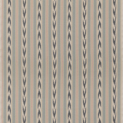 MULBERRY FD821.G103.0 NEWPORT STRIPE BLUE/RED Fabric - Eade's Wallpaper