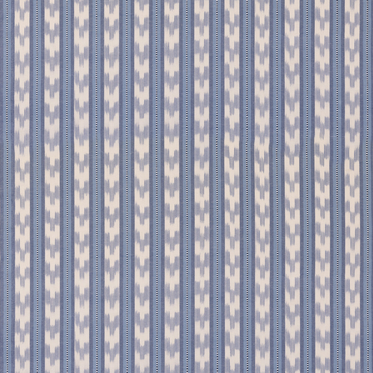 MULBERRY FD824.H101.0 CHART STRIPE BLUE Fabric - Eade's Wallpaper