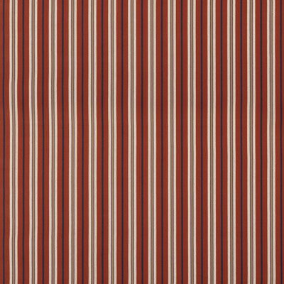 MULBERRY FD828.V110.0 STARBOARD STRIPE RED/INDIGO Fabric - Eade's Wallpaper