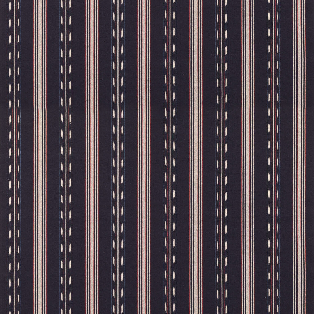 MULBERRY FD830.G103.0 EASTWIND STRIPE INDIGO/RED Fabric - Eade's Wallpaper