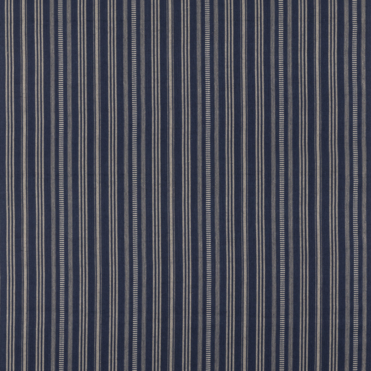 MULBERRY FD831.H10.0 SIGNAL STRIPE INDIGO Fabric - Eade's Wallpaper