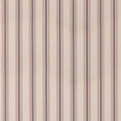 MULBERRY FD834.G103.0 SEAFORD STRIPE BLUE/RED Fabric - Eade's Wallpaper
