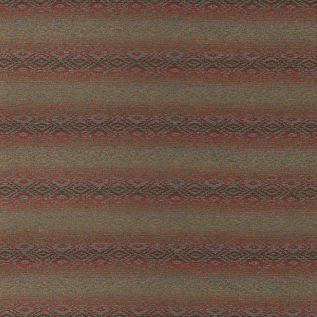 MULBERRY FD836.V90.0 BEAUMARIS RED/GREEN Fabric - Eade's Wallpaper