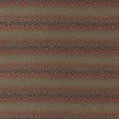 MULBERRY FD836.V90.0 BEAUMARIS RED/GREEN Fabric - Eade's Wallpaper
