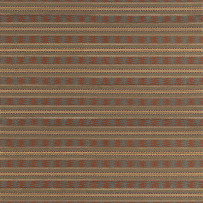MULBERRY FD837.V158.0 INVERARAY RUSSET/TEAL Fabric - Eade's Wallpaper