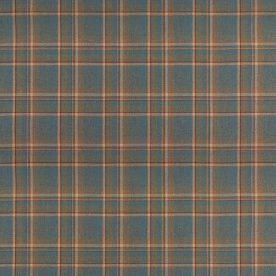 MULBERRY FD838.R11.0 LINDISFARNE PLAID TEAL Fabric - Eade's Wallpaper