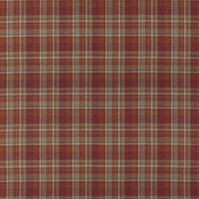 MULBERRY FD838.V55.0 LINDISFARNE PLAID RUSSET Fabric - Eade's Wallpaper