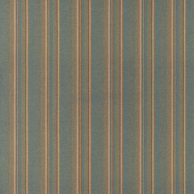 MULBERRY FD839.R11.0 LINDISFARNE STRIPE TEAL Fabric - Eade's Wallpaper