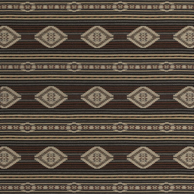 MULBERRY FD840.A44.0 HARLECH CHARCOAL/RED Fabric - Eade's Wallpaper