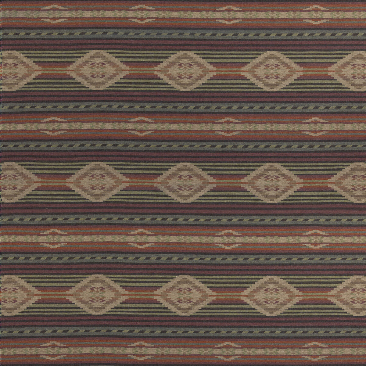 MULBERRY FD840.H58.0 HARLECH PLUM/GREEN Fabric - Eade's Wallpaper