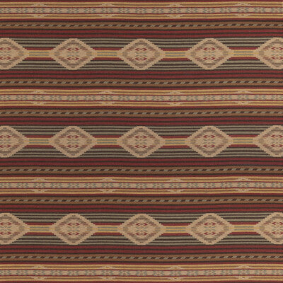 MULBERRY FD840.V169.0 HARLECH RED/LOVAT/SAND Fabric - Eade's Wallpaper