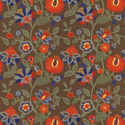 MULBERRY FD845.V87.0 GORTON RED/TEAL Fabric - MULBERRY COUNTRY WALK