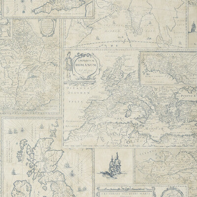 MULBERRY FG077.H10.0 BOHEMIAN TRAVELS INDIGO Wallpaper - Eade's Wallpaper