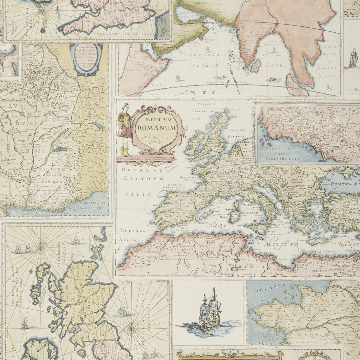 MULBERRY FG078.Y101.0 BOHEMIAN TRAVELS MULTI Wallpaper - Eade's Wallpaper