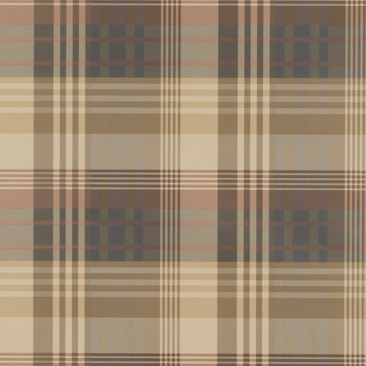 MULBERRY FG079.V78.0 MULBERRY ANCIENT TARTAN RED/CHARCOAL Wallpaper - Eade's Wallpaper