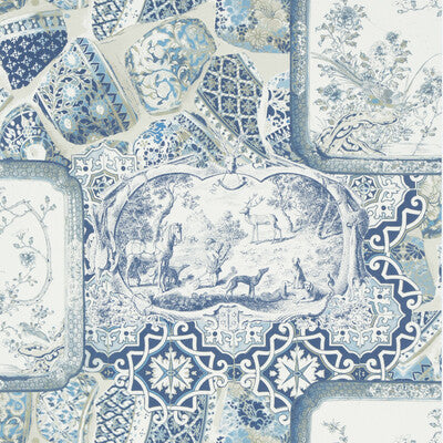 MULBERRY FG080.H10.0 MULBERRY CHINA INDIGO Wallpaper - Eade's Wallpaper
