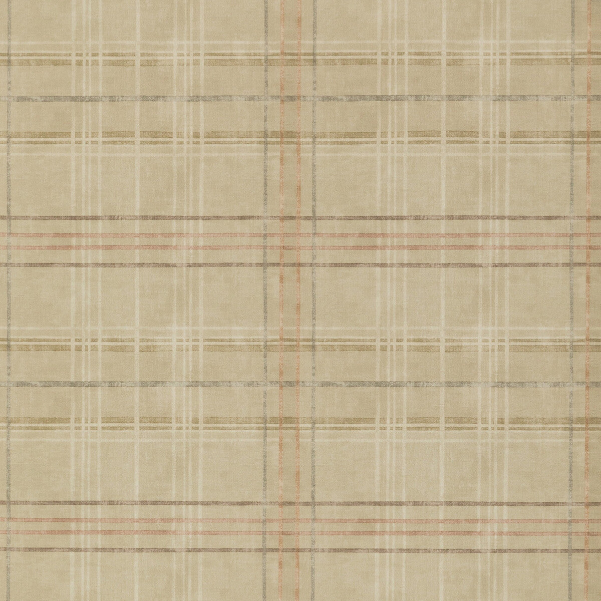MULBERRY FG086.N102.0 SHETLAND PLAID SAND Wallpaper - Eade's Wallpaper