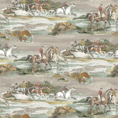MULBERRY FG097.A46.0 MORNING GALLOP GREY/SAND Wallpaper - Eade's Wallpaper