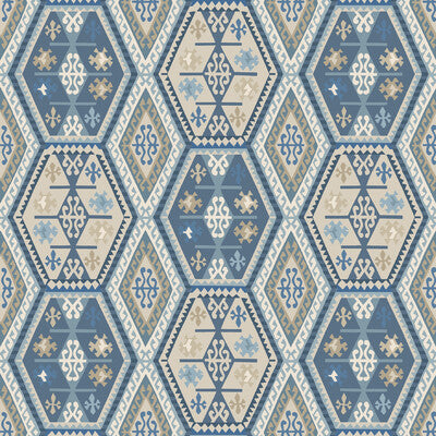 MULBERRY FG098.H101.0 BUCKLAND BLUE Wallpaper - Eade's Wallpaper