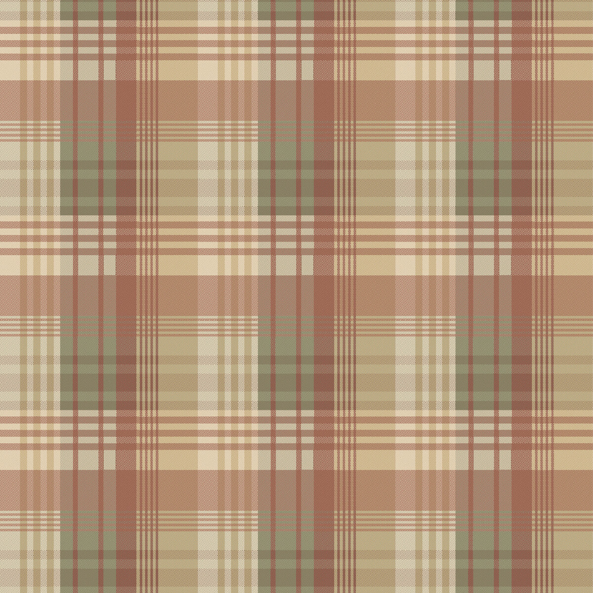 MULBERRY FG100.R114.0 MULBERRY ANCIENT TARTAN LOVAT/RED Wallpaper - Eade's Wallpaper