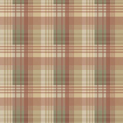 MULBERRY FG100.R114.0 MULBERRY ANCIENT TARTAN LOVAT/RED Wallpaper - Eade's Wallpaper