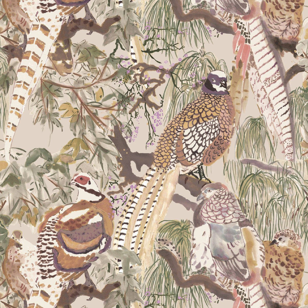 MULBERRY FG101.J52.0 GAME BIRDS ANTIQUE Wallpaper - Eade's Wallpaper