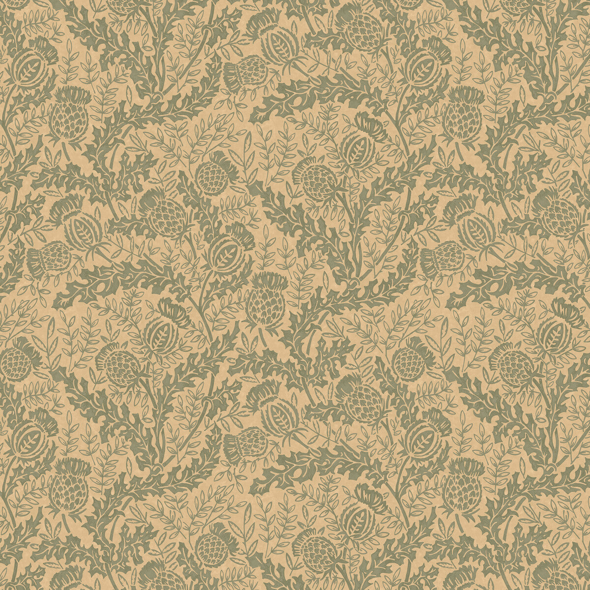 MULBERRY FG108.R11.0 MULBERRY THISTLE TEAL Wallpaper - Eade's Wallpaper