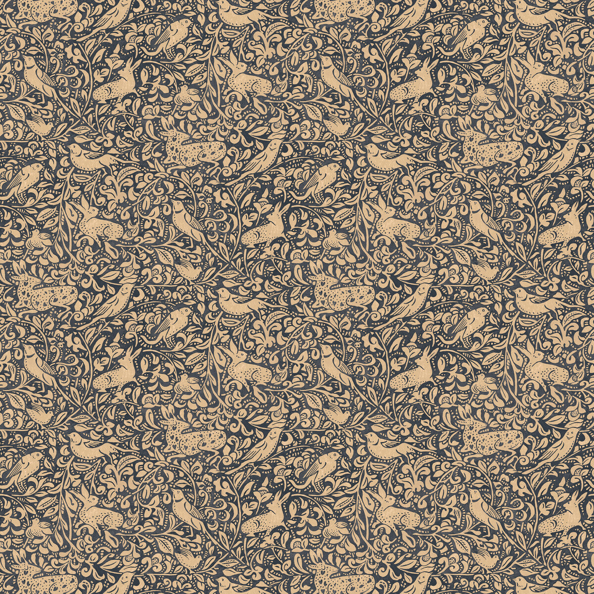MULBERRY FG110.H10.0 HEDGEROW INDIGO Wallpaper - Eade's Wallpaper