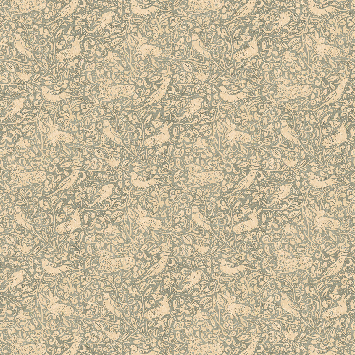 MULBERRY FG110.R41.0 HEDGEROW SOFT TEAL Wallpaper - Eade's Wallpaper