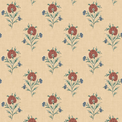 MULBERRY FG111.V117.0 SOMERTON RED/GREEN Wallpaper - Eade's Wallpaper