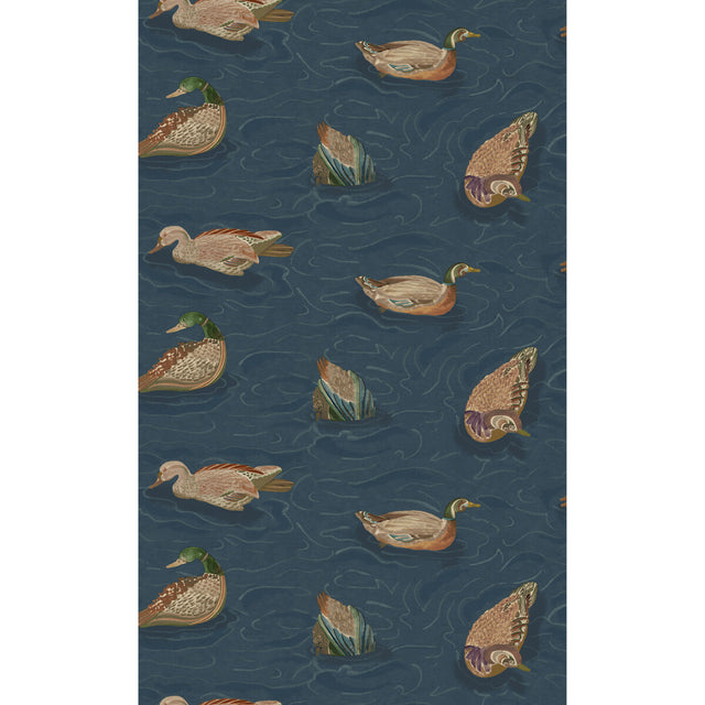 MULBERRY FG122.H10.0 DUCK POND INDIGO Wallpaper - Eade's Wallpaper
