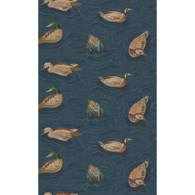 MULBERRY FG122.H10.0 DUCK POND INDIGO Wallpaper - Eade's Wallpaper