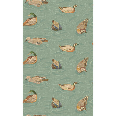 MULBERRY FG122.R11.0 DUCK POND TEAL Wallpaper - Eade's Wallpaper