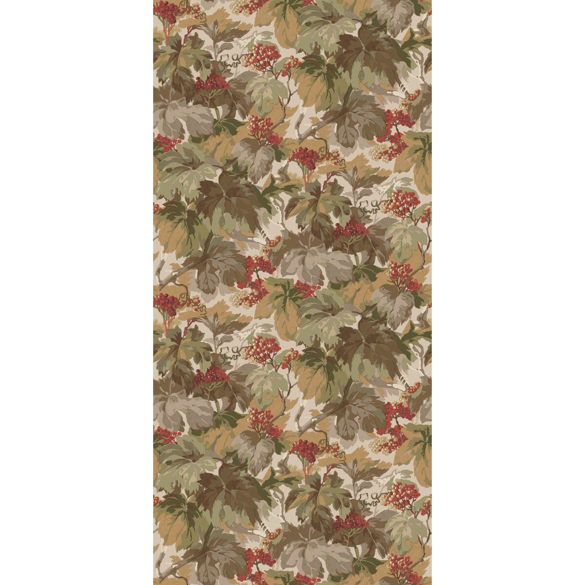 MULBERRY FG123.V90.0 COUNTRY WALK RED/GREEN Wallpaper - Eade's Wallpaper