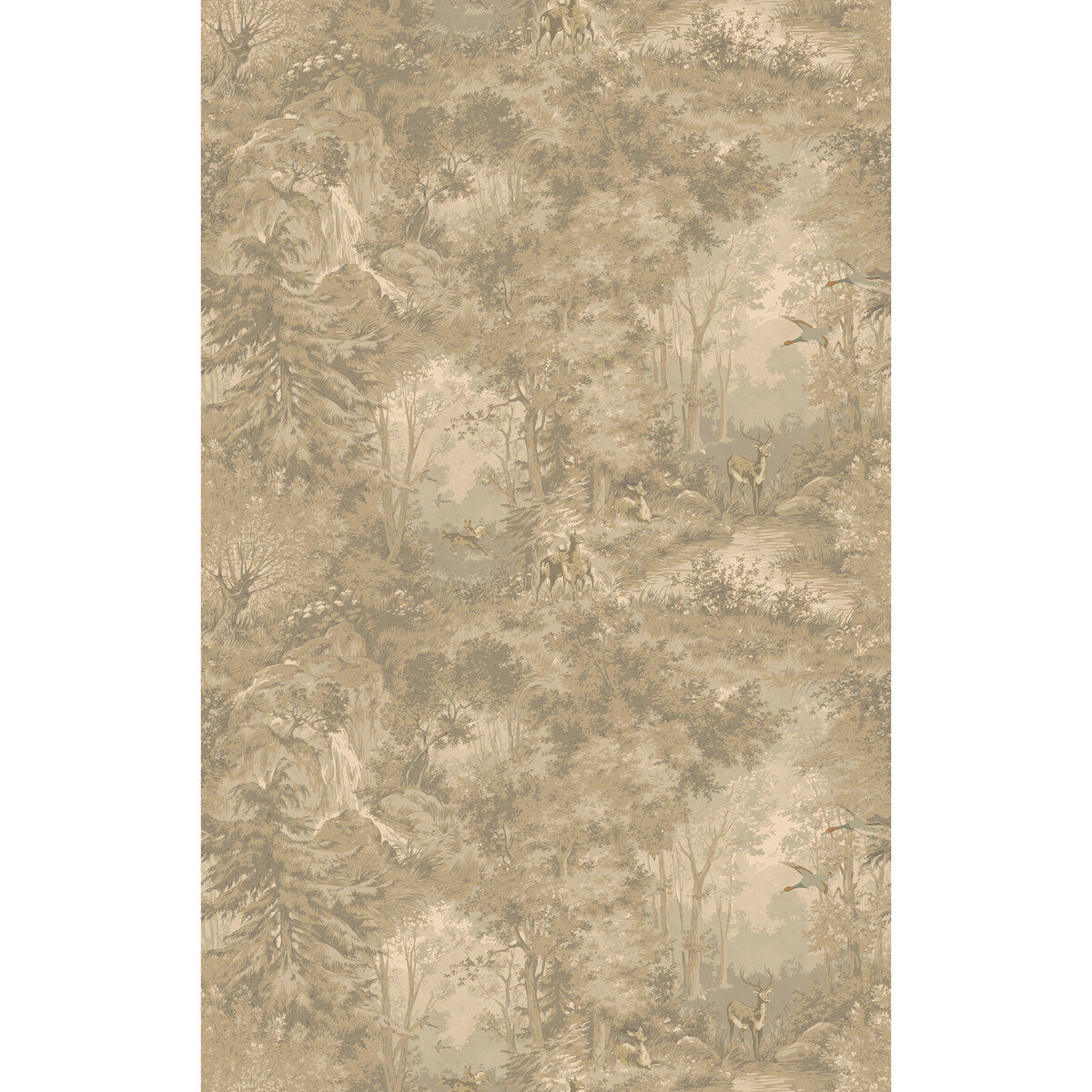 MULBERRY FG124.A15.0 MULBERRY WOODLAND WOODSMOKE Wallpaper - Eade's Wallpaper