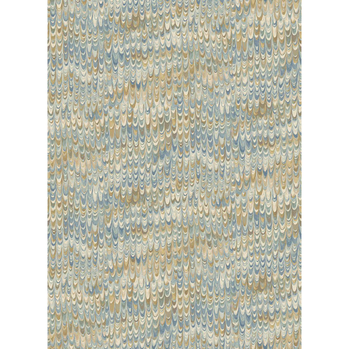 MULBERRY FG126.H59.0 END PAPER BLUE/SAND Wallpaper - Eade's Wallpaper