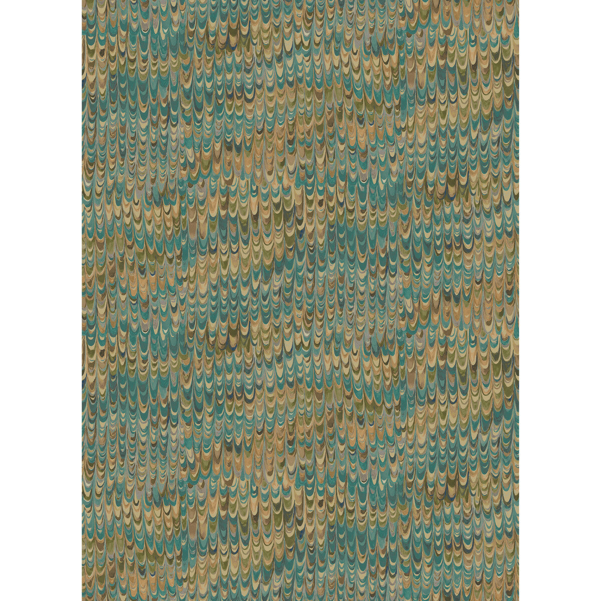 MULBERRY FG126.R11.0 END PAPER TEAL Wallpaper - Eade's Wallpaper