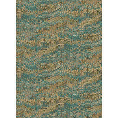 MULBERRY FG126.R11.0 END PAPER TEAL Wallpaper - Eade's Wallpaper