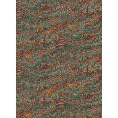MULBERRY FG126.V90.0 END PAPER RED/GREEN Wallpaper - Eade's Wallpaper