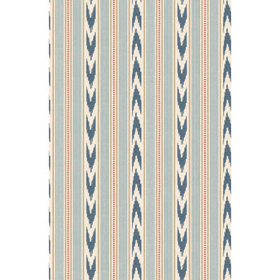 MULBERRY FG127.G103.0 NEWPORT STRIPE BLUE/RED Wallpaper - Eade's Wallpaper