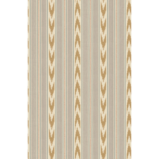 MULBERRY FG127.H59.0 NEWPORT STRIPE BLUE/SAND Wallpaper - Eade's Wallpaper