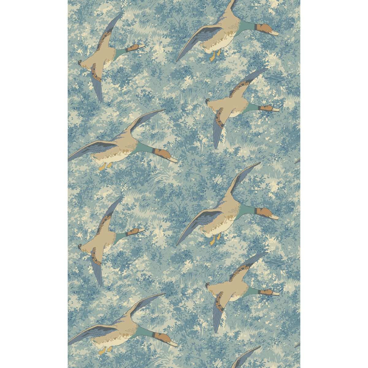MULBERRY FG128.H101.0 FOREST DUCKS BLUE Wallpaper - Eade's Wallpaper