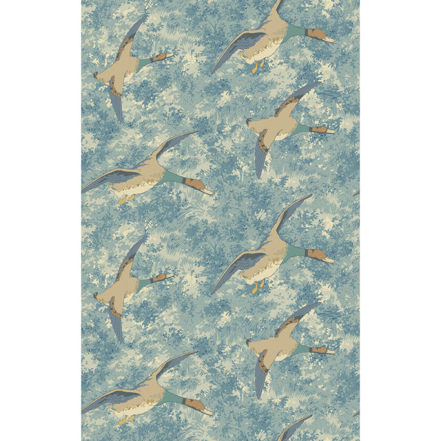MULBERRY FG128.H101.0 FOREST DUCKS BLUE Wallpaper - Eade's Wallpaper